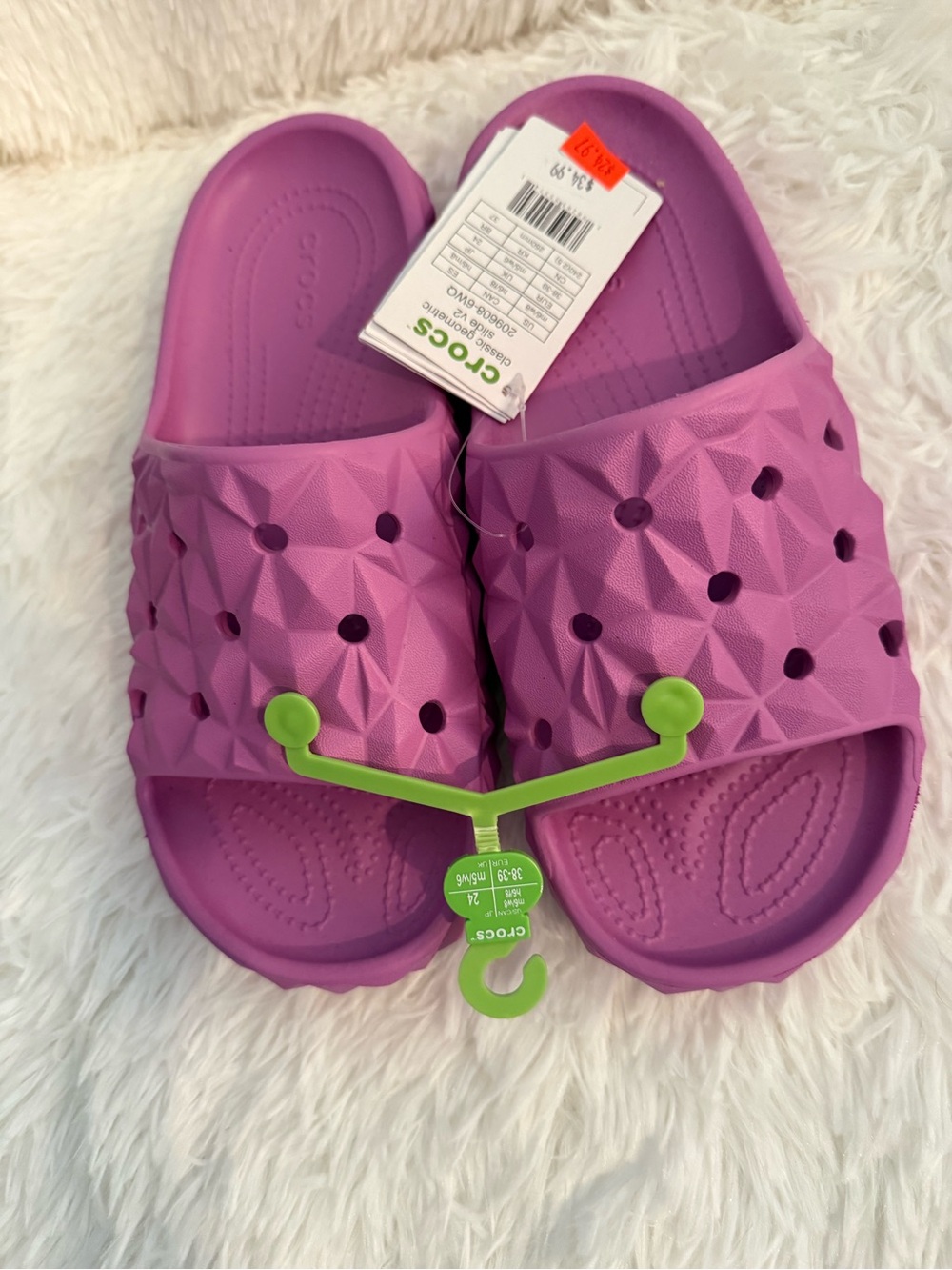 Crocs Classic Geometric Slide Sandals Size 8 NWT - Picture 4 of 6